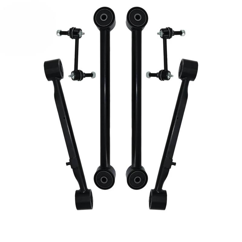 YPLVWSOYQ Querlenker vorne Oben Kompatibel Mit Oldsmobile Für Bravada 2002 2003 2004 OEM: RK660155 RK660157 K6668 K6667 6-teiliges Auto-Hinterquerlenker-Querlenker-Stabilisator-Link-Set von YPLVWSOYQ
