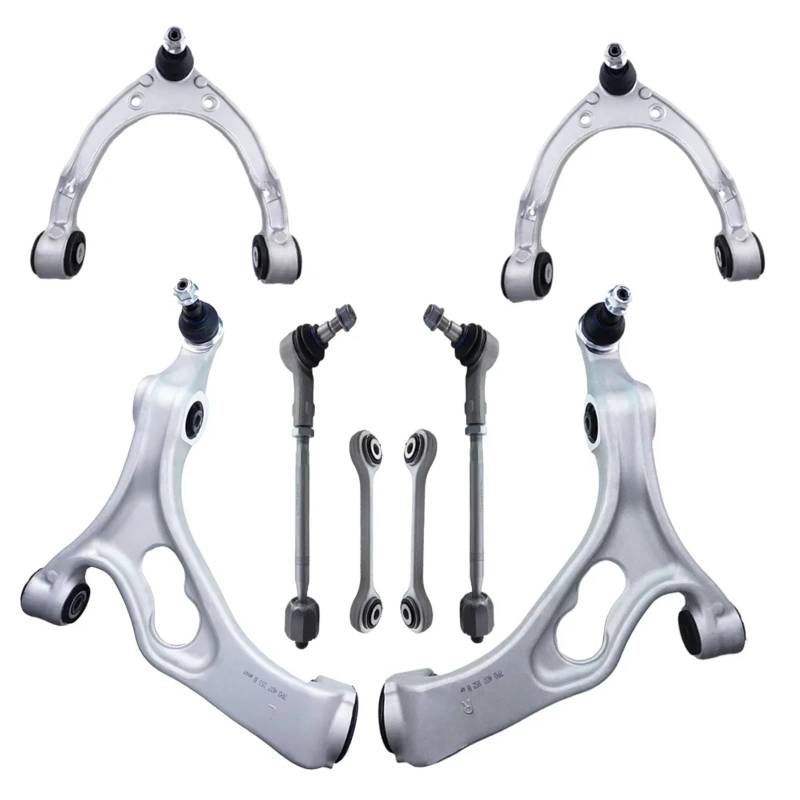 YPLVWSOYQ Querlenker vorne Oben Kompatibel Mit Porsche Für Cayenne 958 92A 2010 2011 2012 2013 2014 2015 2016 2017 8 Stück Vordere Obere Untere Querlenker-Stabilisatorverbindung 7P0407021 7P0407151B von YPLVWSOYQ