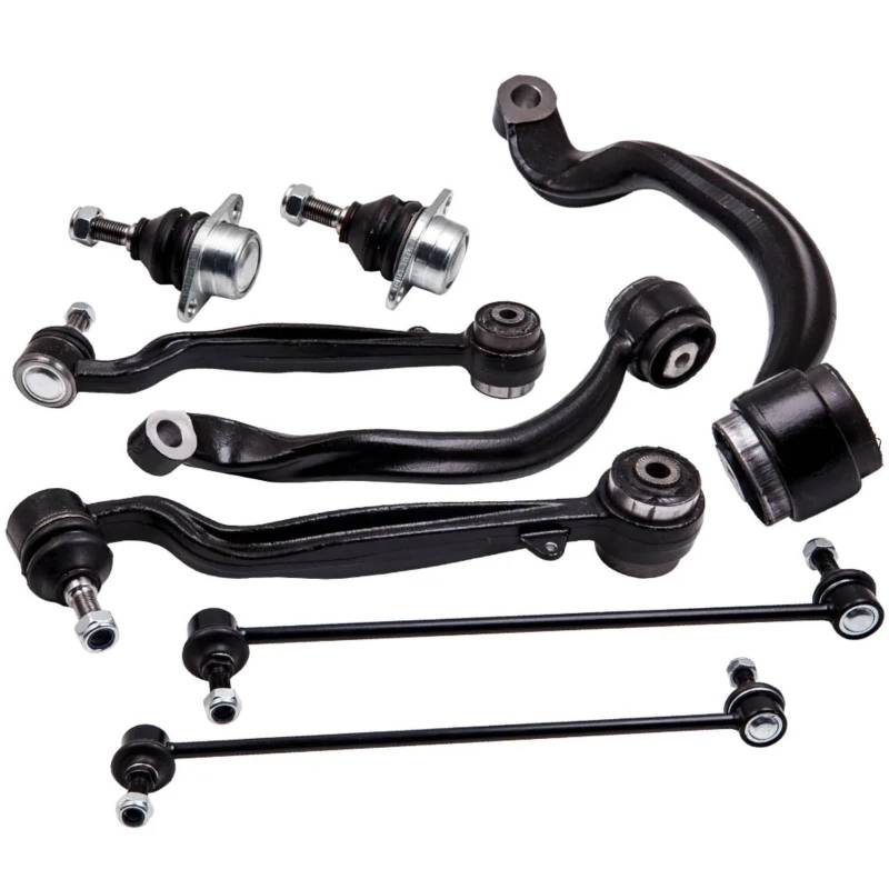 YPLVWSOYQ Querlenker vorne Oben Kompatibel Mit Range Für Rover 2003 2004 2005 2006 2007 2008 2009 2010 2011 8 Stück Vorderer Oberer Unterer Querlenker Kugelgelenk Stabilisator LR018344 LR018343 von YPLVWSOYQ