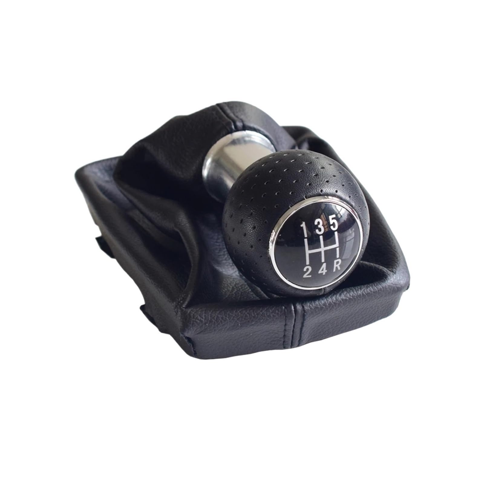 YPLVWSOYQ Schaltknaufkopf Automatik Kompatibel Mit A4 Für B6 Für B7 2000 2001–2007 2008 5 6-Gang-Schaltknauf Mit Gamasche, Kofferraumabdeckung, Auto-Styling-Zubehör(5speed1) von YPLVWSOYQ