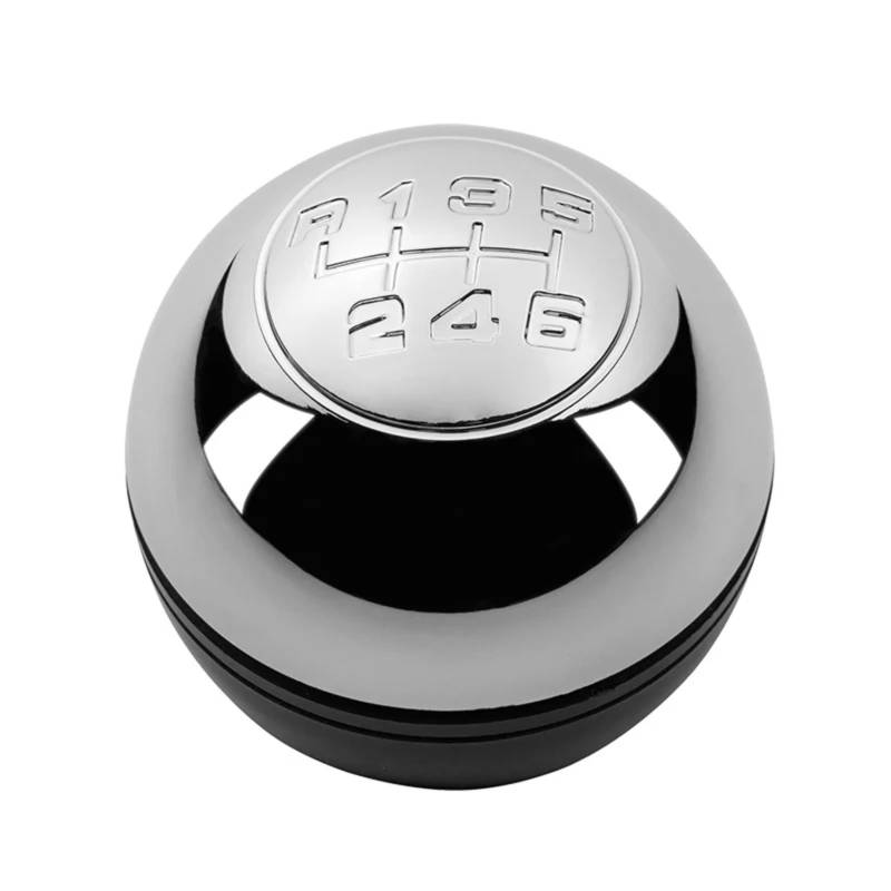 YPLVWSOYQ Schaltknaufkopf Automatik Kompatibel Mit Alfa Für Romeo Für Giulietta 2010–2018 5-6-Gang-Schaltknauf Hebel Schalthebel Auto-Styling-Zubehör(Silver,6 Speed) von YPLVWSOYQ