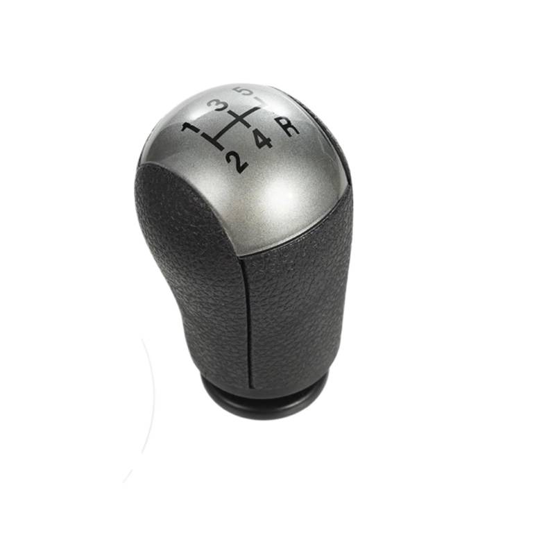 YPLVWSOYQ Schaltknaufkopf Automatik Kompatibel Mit Ford Für C-Max 2007–2021 Für Focus Mk2 2007–2011 Für Focus Mk3 2011–2018 5-6-Gang-Schaltknauf Hebel Stick Shifter Griff(Gray,5 Speed) von YPLVWSOYQ