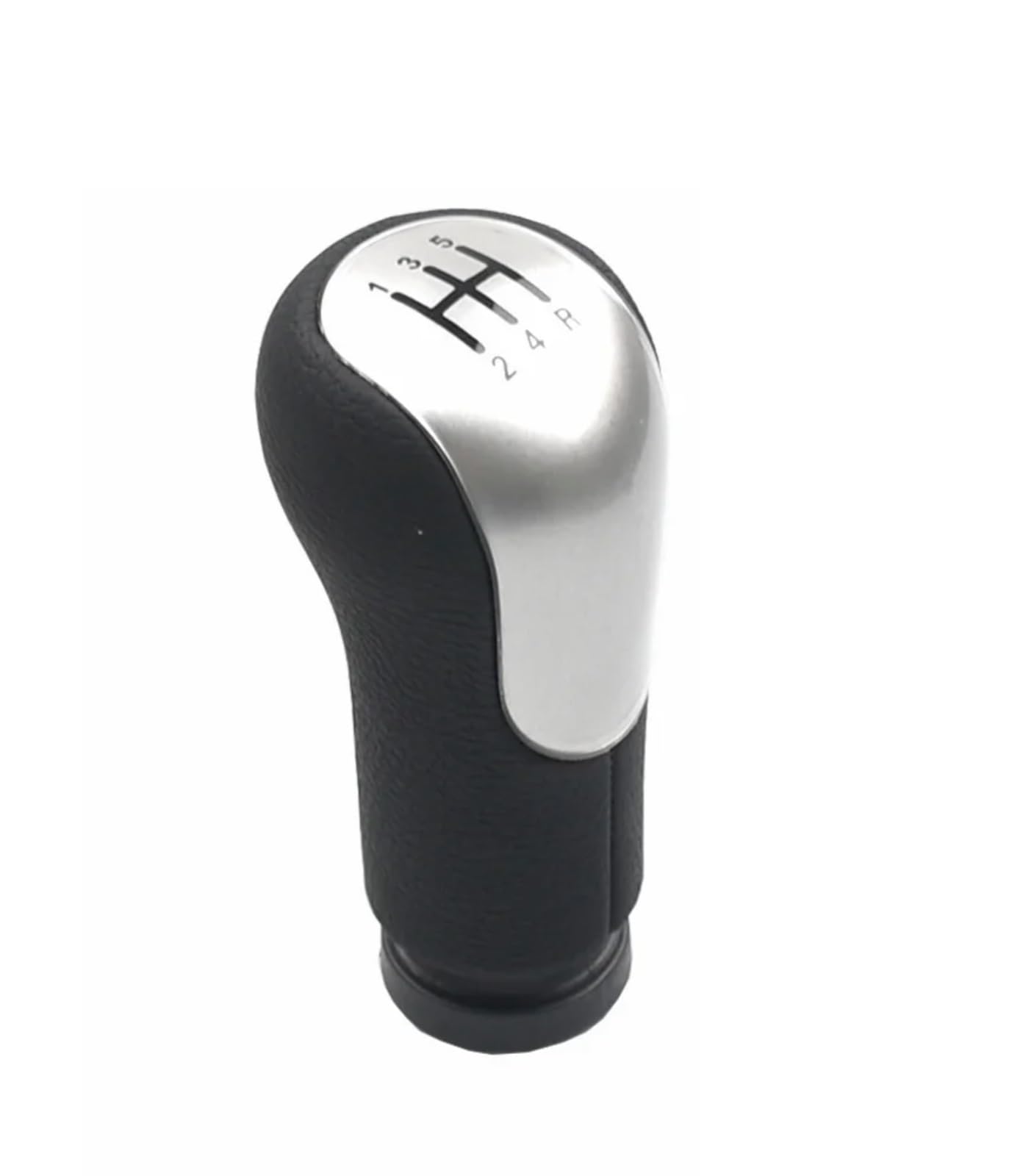 YPLVWSOYQ Schaltknaufkopf Automatik Kompatibel Mit Ford Für Fiesta Für Fusion Für Transit Für Connect 2002 2003 2004 2005 2006 2007. Auto-Styling-Schaltknauf(Silver,5 Speed) von YPLVWSOYQ