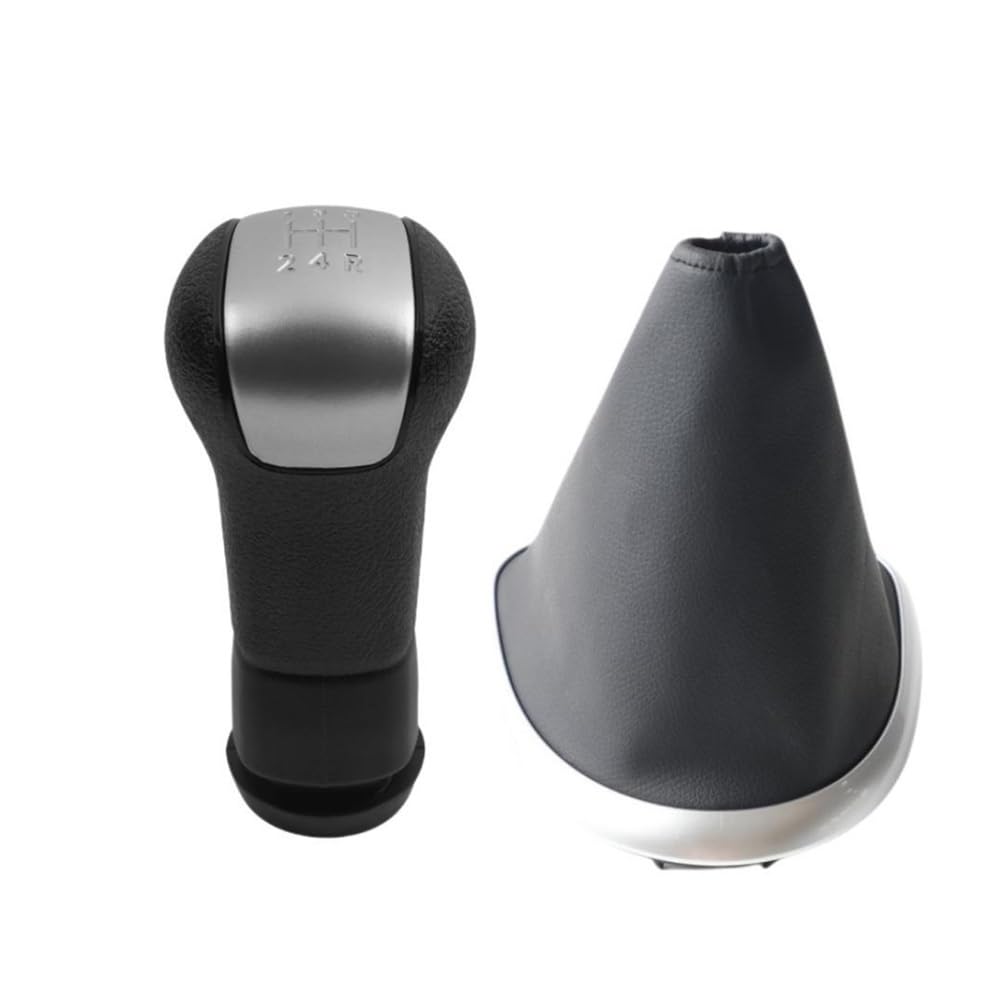 YPLVWSOYQ Schaltknaufkopf Automatik Kompatibel Mit Nissan Für Qashqai I II J10 Für X-Trail 2006 2007 2008 2009 2010 2011 2012 2013 Auto-Schaltknauf Schalthebel Gaitor(5 Speed Set with Frame) von YPLVWSOYQ