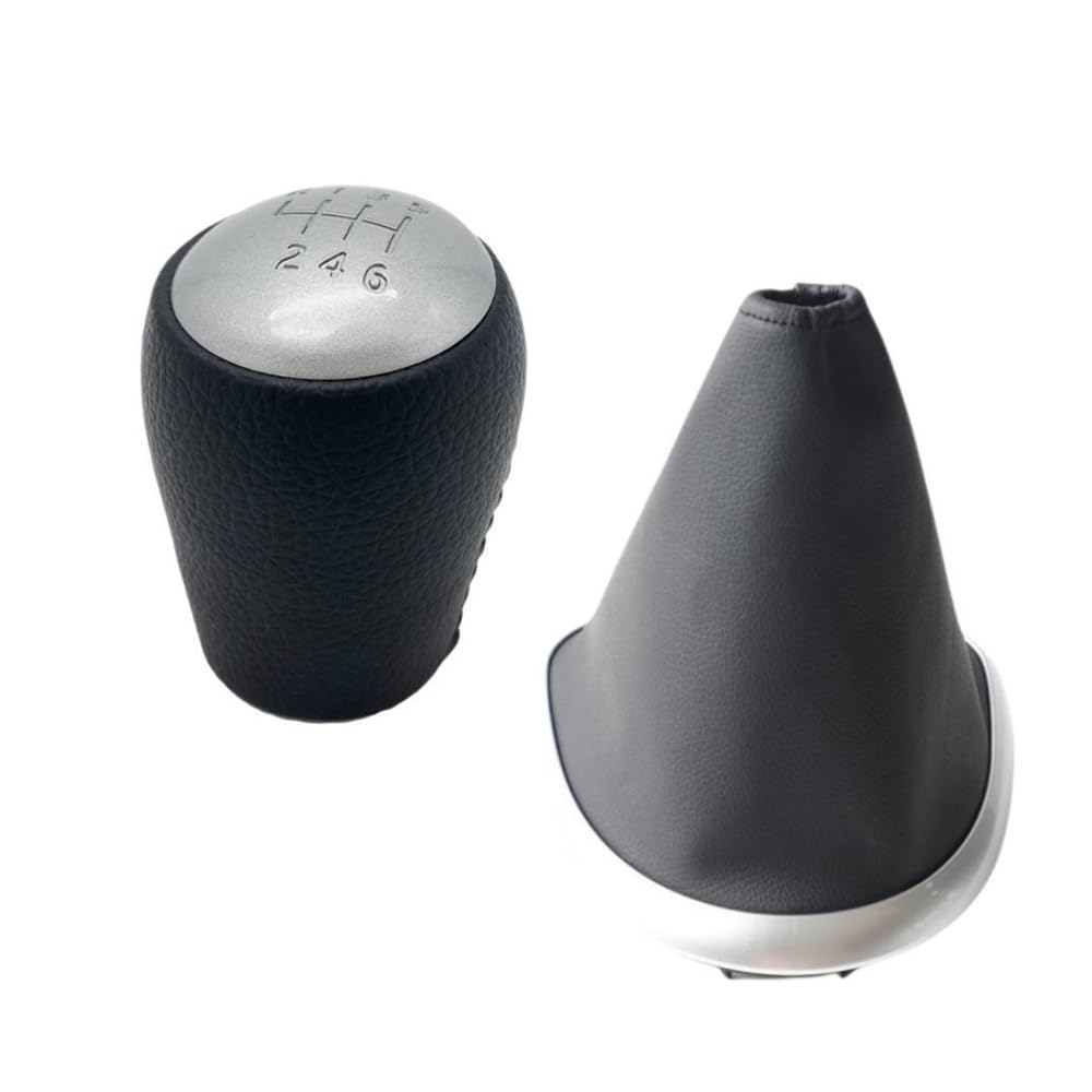 YPLVWSOYQ Schaltknaufkopf Automatik Kompatibel Mit Nissan Für Qashqai I II J10 Für X-Trail 2006 2007 2008 2009 2010 2011 2012 2013 Auto-Schaltknauf Schalthebel Gaitor(6 Speed Set with Frame) von YPLVWSOYQ