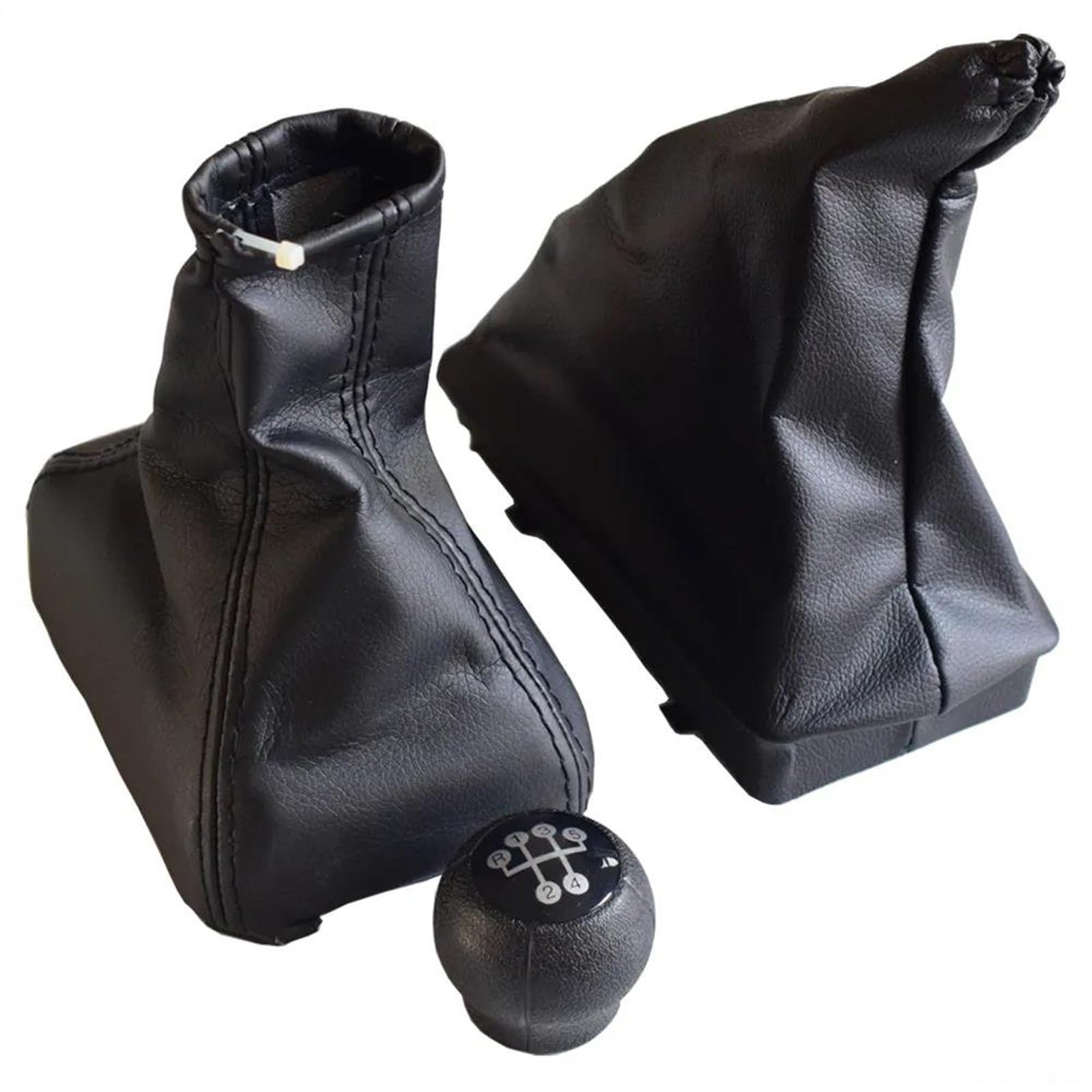 YPLVWSOYQ Schaltknaufkopf Automatik Kompatibel Mit OPEL Für Corsa C Für TIGRA B Für Combo C 2001–2012 Auto Schaltknauf Hebel Gamasche Boot Parken Handbremse Griffe Fall(Set) von YPLVWSOYQ