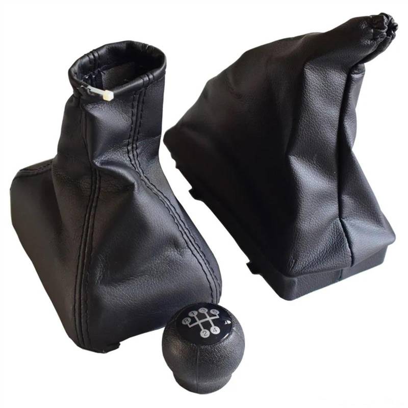 YPLVWSOYQ Schaltknaufkopf Automatik Kompatibel Mit OPEL Für Corsa C Für TIGRA B Für Combo C 2001–2012 Auto Schaltknauf Hebel Gamasche Boot Parken Handbremse Griffe Fall(Set) von YPLVWSOYQ
