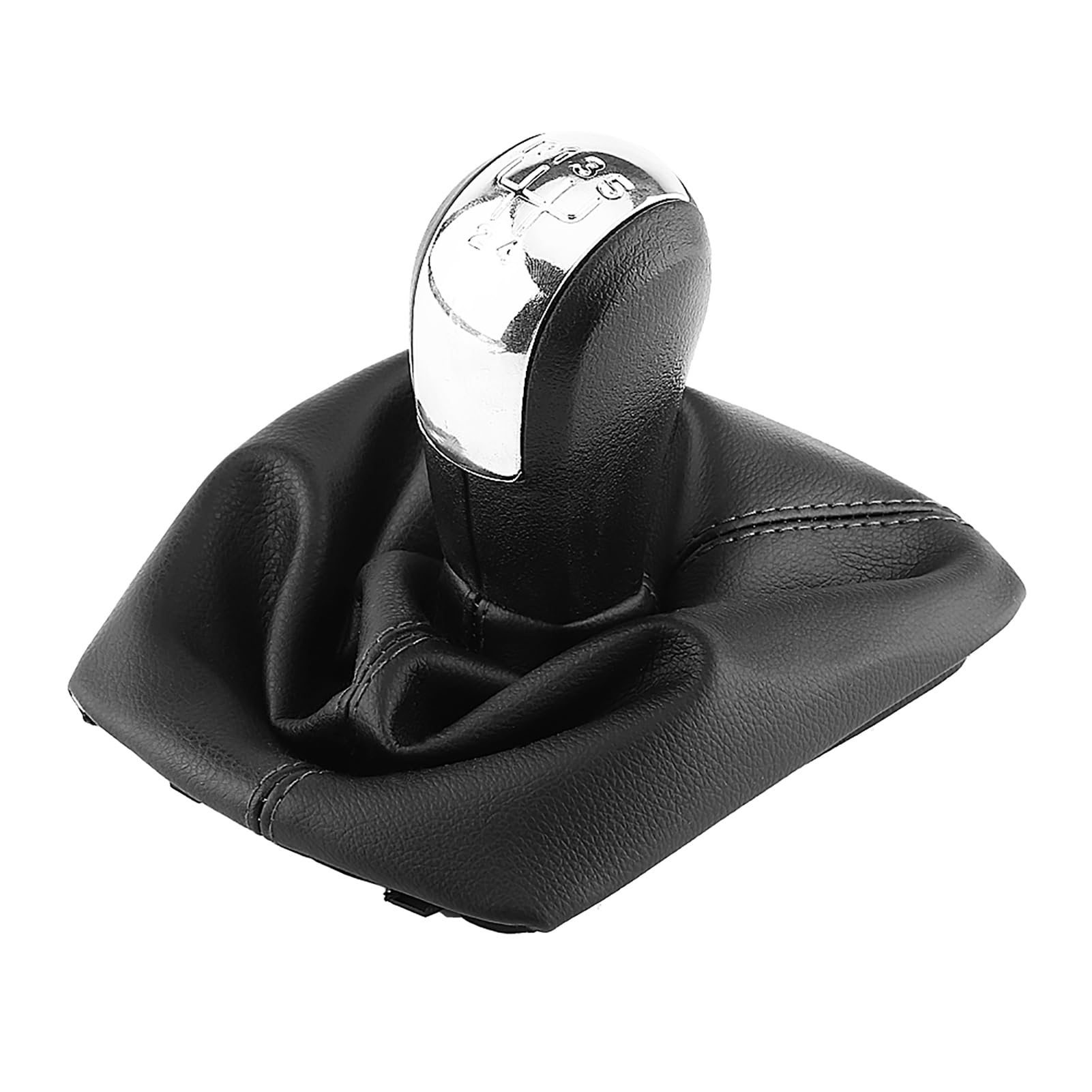 YPLVWSOYQ Schaltknaufkopf Automatik Kompatibel Mit Skoda Für Octavia 2004 2005 2006 2007 2008 2009 2010 2011 2012 5-Gang-Auto-Schaltknauf Gearstick Gaiter Boot Kit von YPLVWSOYQ