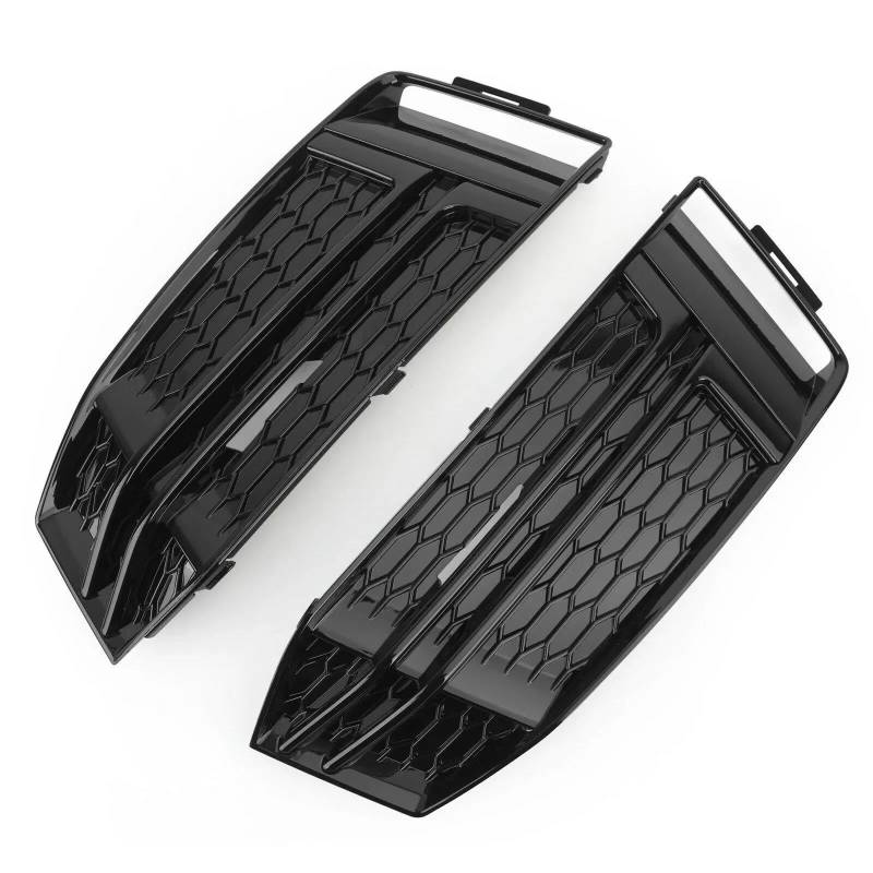 YPLVWSOYQ Stoßstangengitter Kompatibel Mit A4 B9 2016 2017 2018 Auto Front Nebelscheinwerfer Grill Abdeckung Stoßstange Grille 8W0807681 8W0807682 1 Paar von YPLVWSOYQ