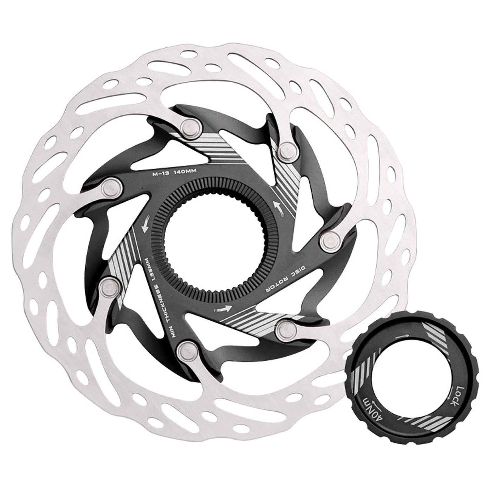 Centerlock Scheibenbremsrotor, 160/140 mm, Fahrräder, Scheibenbremse, Rotor, hohl, Mittelschloss, Mountainbike, Bremsen, Rotor, einfache Handhabung Centerlock Scheibenbremsrotor, 160/140 mm, Fahrräder, Scheibenbremse, Rotor, hohl, Mittelschloss, Mountainbike, Bremsen, Rotor, einfache Handhabung von YPREWY