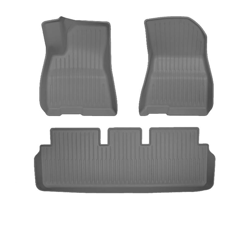 Fussmatten Auto für Tesla Model 3 2021 2022 2023, Automatten, Neu Hochwertig, Auto Zubehör Innenraum,Gray von YPZHGS