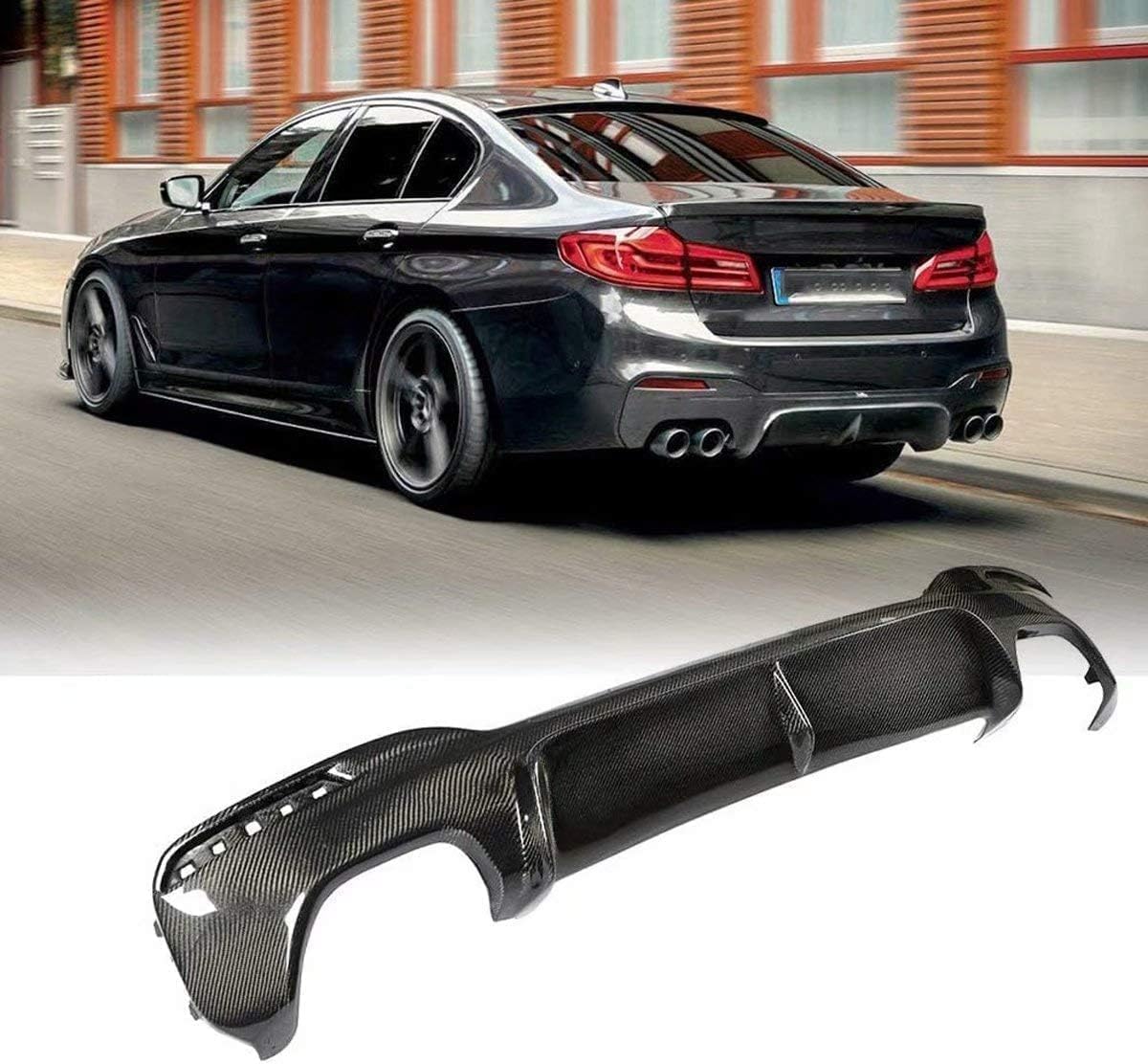 YPZJJBLD Universeller ABS-Heckdiffusor für BMW 5er G30 G38 540i Sport 2018-2019 einstellbar mit Montage-Kit – verbessert Aerodynamik & sportliches Design YPZJJBLD Universeller ABS-Heckdiffusor für BMW 5er G30 G38 540i Sport 2018-2019 einstellbar mit Montage-Kit – verbessert Aerodynamik & sportliches Design von YPZJJBLD