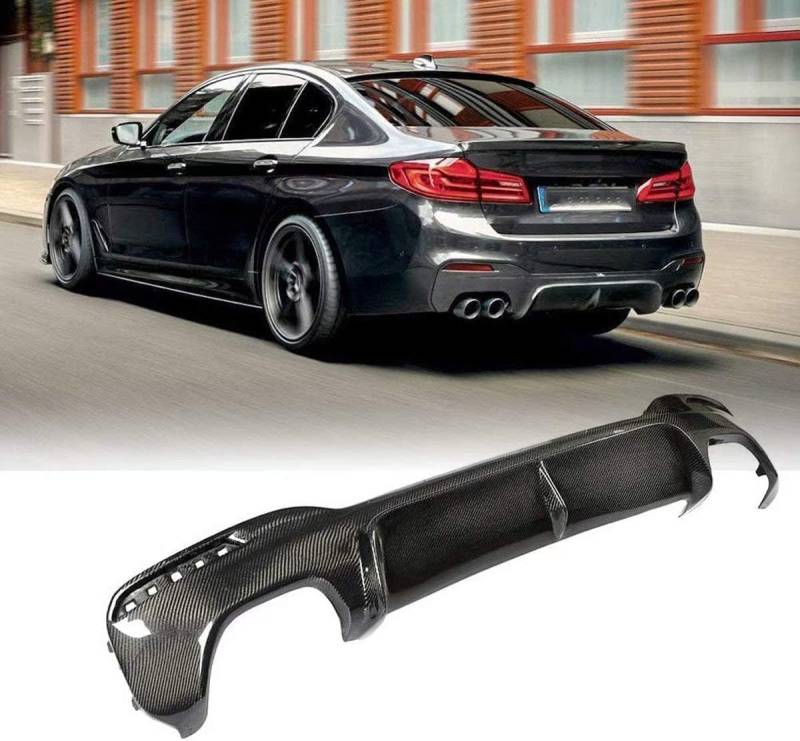 YPZJJBLD Universeller ABS-Heckdiffusor für BMW 5er G30 G38 540i Sport 2018-2019 einstellbar mit Montage-Kit – verbessert Aerodynamik & sportliches Design von YPZJJBLD