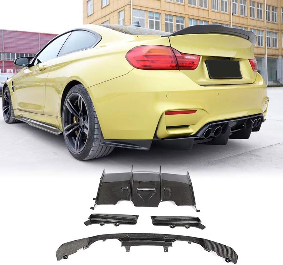 YPZJJBLD Universeller ABS-Heckdiffusor für BMW F80 M3 F82 F83 M4 2014 2015 2016 2017 2018 2019 2020 einstellbar mit Montage-Kit – verbessert Aerodynamik & sportliches Design YPZJJBLD Universeller ABS-Heckdiffusor für BMW F80 M3 F82 F83 M4 2014 2015 2016 2017 2018 2019 2020 einstellbar mit Montage-Kit – verbessert Aerodynamik & sportliches Design von YPZJJBLD