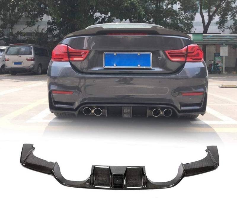 YPZJJBLD Universeller ABS-Heckdiffusor für BMW F80 M3 Sedan F82 M4 Coupe F83 M4 Convertible 2015 2016-2019, einstellbar mit Montage-Kit – verbessert Aerodynamik & sportliches Design von YPZJJBLD