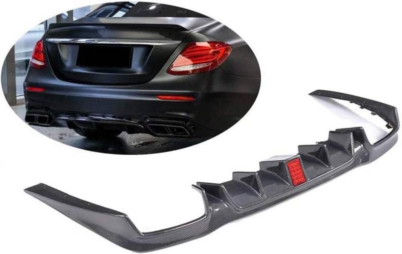 YPZJJBLD Universeller ABS-Heckdiffusor für Benz W213 E250 E350 E400 E43 E63 2016 2017 2018 einstellbar mit Montage-Kit – verbessert Aerodynamik & sportliches Design von YPZJJBLD