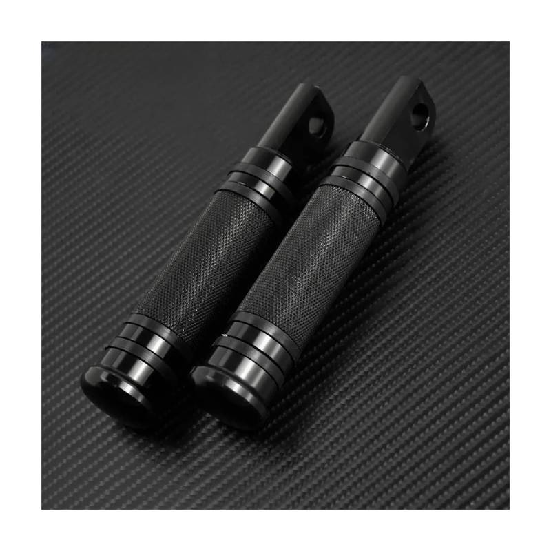 Fußrasten 1 Paar Motorrad Schwarz Fußrasten Hinten Vorne Pedal Fußstütze Für Touring Sportster 883 1200 XL Softail Dyna Low von YQZGRD