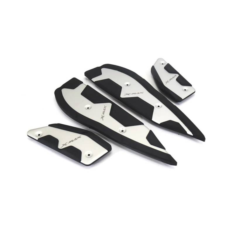 Fußrasten Motorrad Fußpolster Für Xmax 125 250 300 400 Vorne Hinten Pegs Platte Aluminium Legierung Pedal Geändert Skid Beweis Fußstütze von YQZGRD