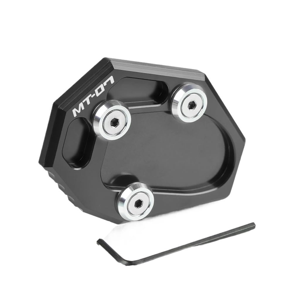 Stützplatte Plattenpolster Motorrad Kickstand Seite Stehen Erweiterung Enlarger Platte Pad Für YA&MAHA MT-07 MT07 Tracer 700 MT 07 Moto Käfig XSR 700 2022 2023 von YQZGRD