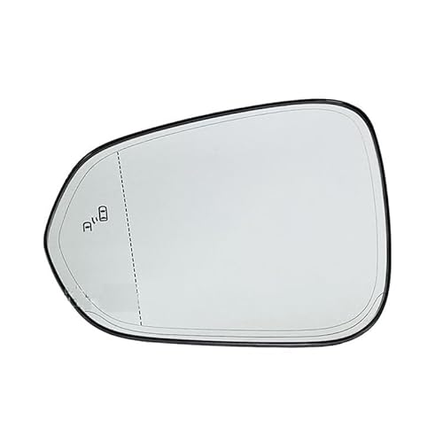 Für Lexus RX 2016-2023 Flügel Spiegelglas Umkehrlinse Rückfahrglas Spiegel mit Heizfunktion/Spiegelglas Links Rechts mit Trägerplatte Toter-Winkel-Assistent,Left von YRCTHEK