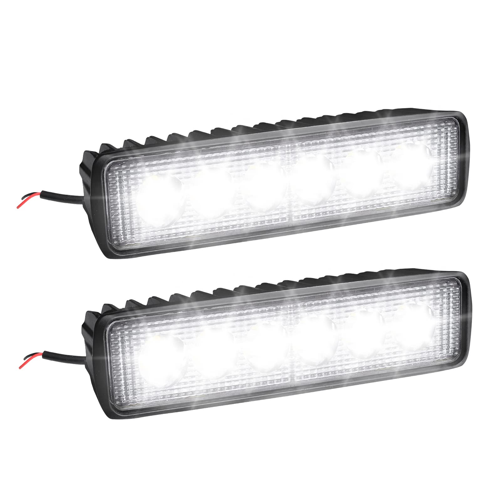 YRHome 18W LED Arbeitsscheinwerfer 12V - 24V Offroad LED Zusatzscheinwerfer Auto Scheinwerfer 6000K LED Strahler IP67 Wasserdicht Rückfahrscheinwerfer 1600LM für TruckTraktor SUV ATV SUV-2 Stück YRHome 18W LED Arbeitsscheinwerfer 12V - 24V Offroad LED Zusatzscheinwerfer Auto Scheinwerfer 6000K LED Strahler IP67 Wasserdicht Rückfahrscheinwerfer 1600LM für TruckTraktor SUV ATV SUV-2 Stück von YRHome