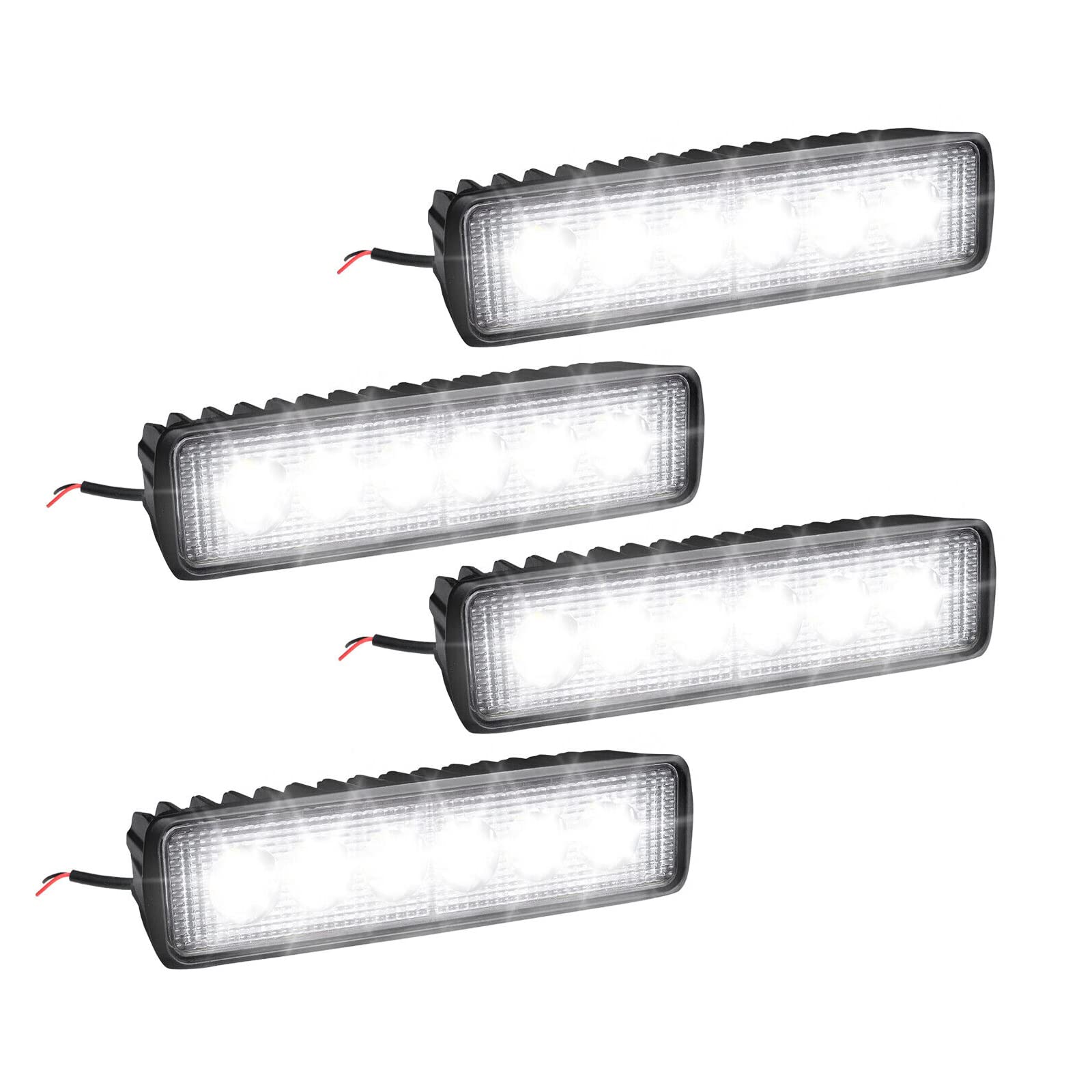 YRHome 18W LED Arbeitsscheinwerfer 12V - 24V Offroad LED Zusatzscheinwerfer Auto Scheinwerfer 6000K LED Strahler IP67 Wasserdicht Rückfahrscheinwerfer 1600LM für TruckTraktor SUV ATV SUV-4 Stück YRHome 18W LED Arbeitsscheinwerfer 12V - 24V Offroad LED Zusatzscheinwerfer Auto Scheinwerfer 6000K LED Strahler IP67 Wasserdicht Rückfahrscheinwerfer 1600LM für TruckTraktor SUV ATV SUV-4 Stück von YRHome