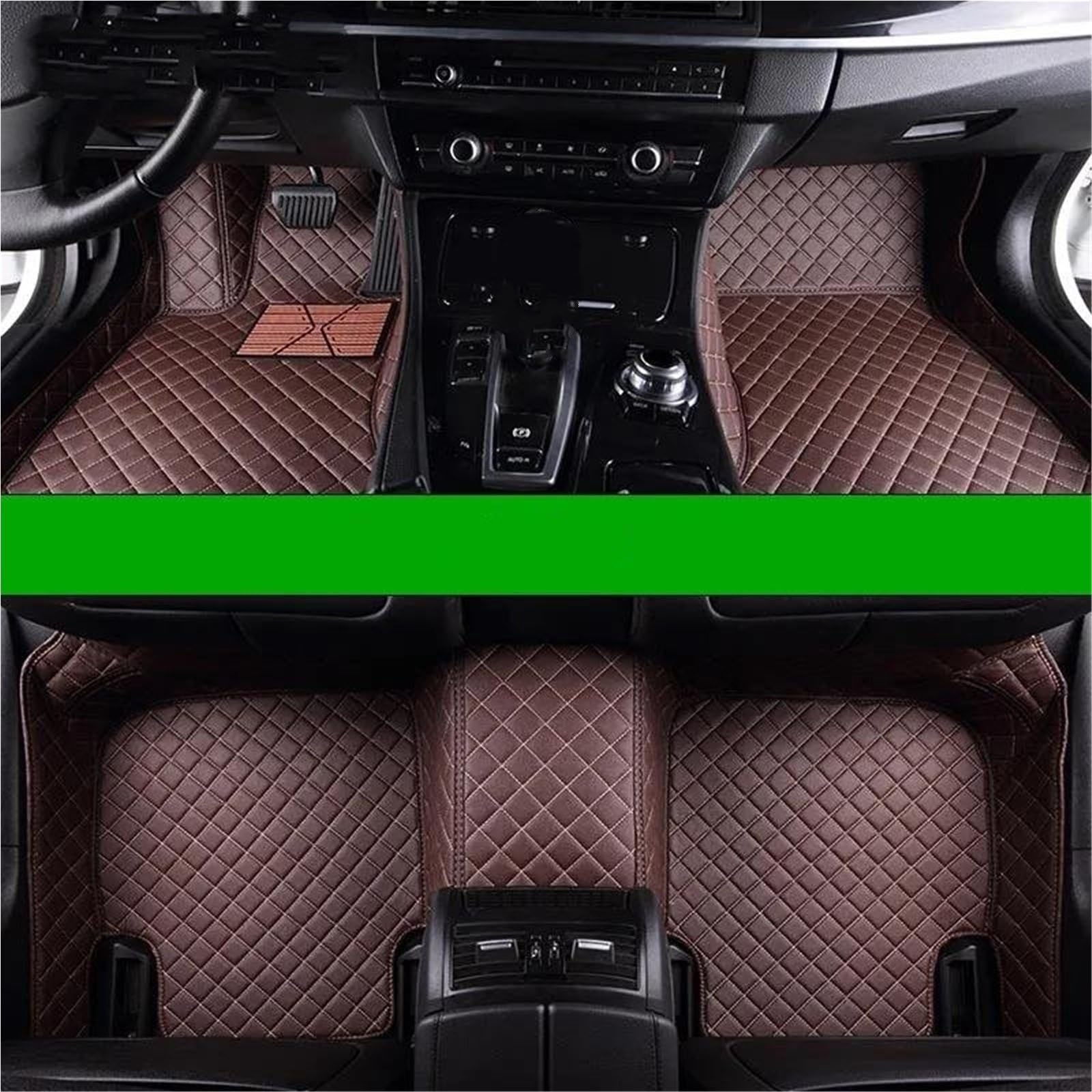 Auto Fußmatten Für 3GT Für Gran Für Turismo Für F34 2012 2013 2014 2015 2016 2017 2018 2019 2020 2021-2023 Auto-Fußmatten Auto-Teppiche Fuß Coche Auto Automatten(Kaffee) von YSASFZX