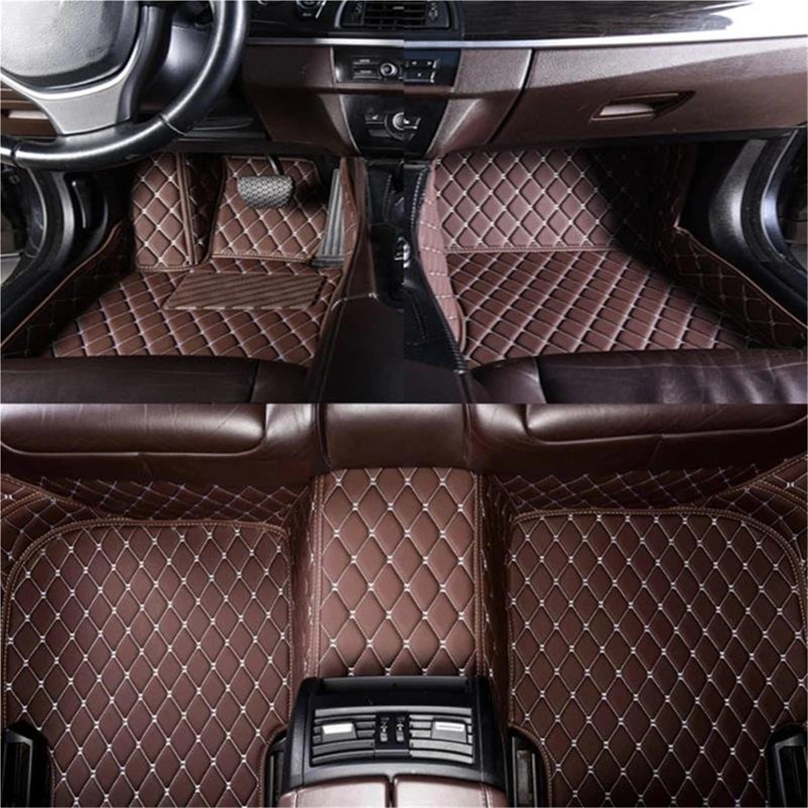 Auto Fußmatten Für A7 Für S7 2010 2011 2012 2013 2014 2015 2016 2017 2018 2019 2020 2021 2022 2023 Auto Fußmatten Auto Teppiche Fuß Coche Zubehör Auto Automatten(Kaffee,2019-2023) von YSASFZX