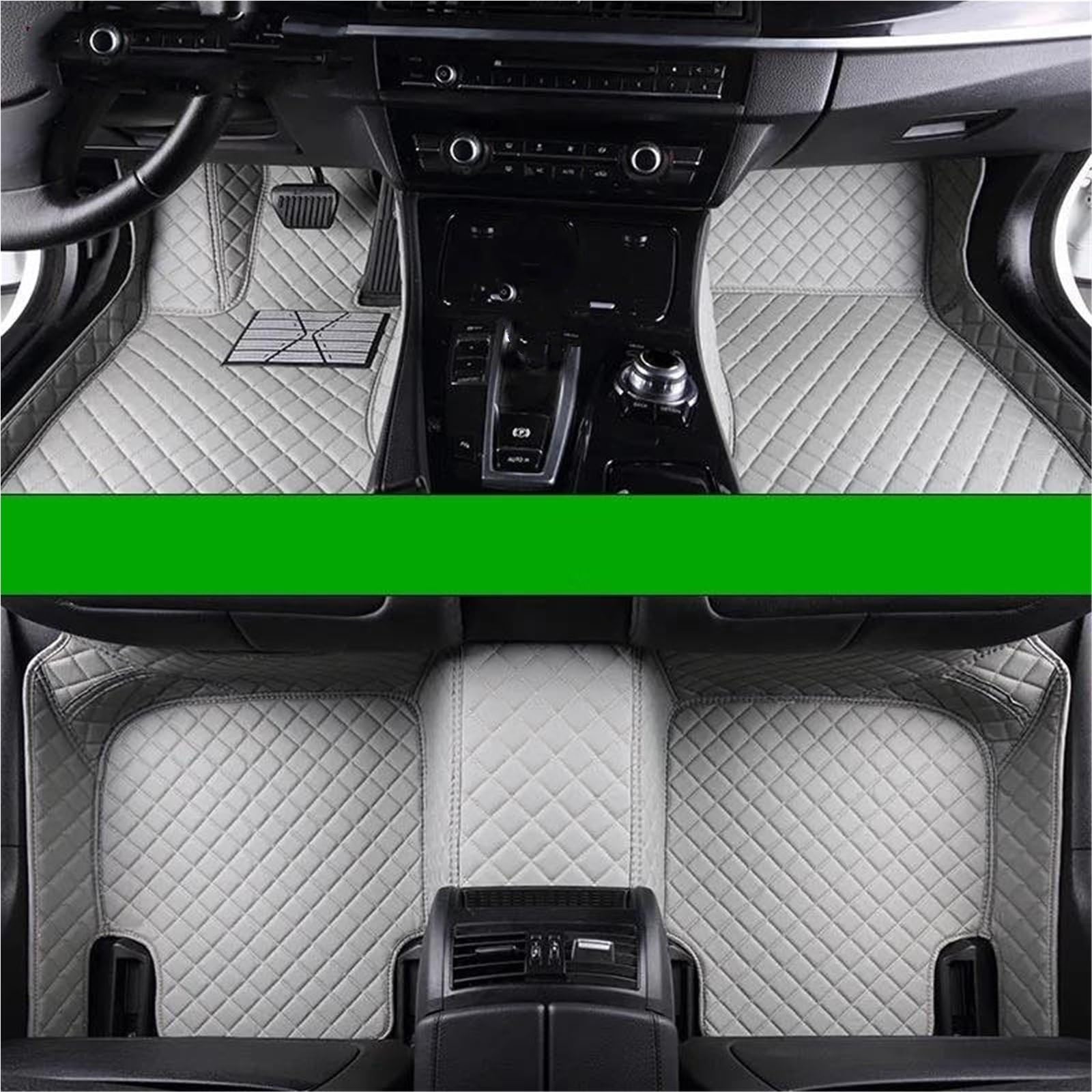 Auto Fußmatten Für Acura Für ZDX 2009 2010 2011 2012 2013 2014 2015 2016 2017 2018 2019 2020 2021 2022 2023 Auto Fußmatten Auto Teppiche Fuß Coche Auto Automatten(Grey) von YSASFZX