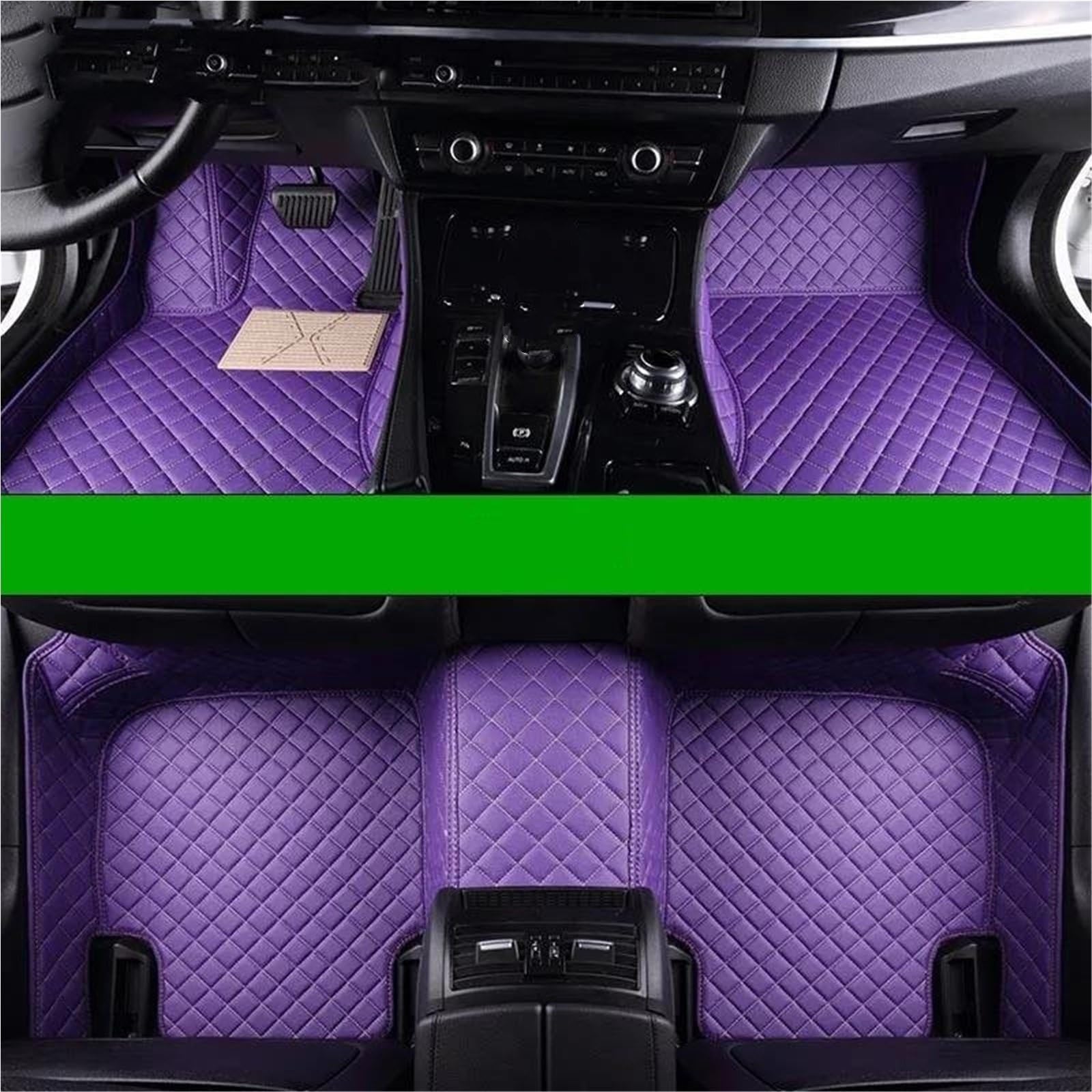 Auto Fußmatten Für Acura Für ZDX 2009 2010 2011 2012 2013 2014 2015 2016 2017 2018 2019 2020 2021 2022 2023 Auto Fußmatten Auto Teppiche Fuß Coche Auto Automatten(Lila) von YSASFZX