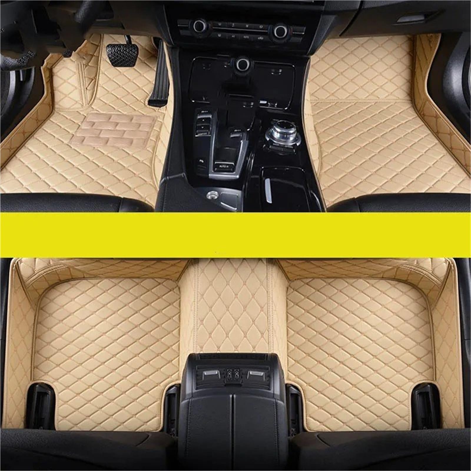 Auto Fußmatten Für Captur 2013 2014 2015 2016 2017 2018 2019 2020 2021 2022 2023 Auto Fußmatten Auto Teppiche Fuß Coche Zubehör Auto Automatten(Beige,2018-2023) von YSASFZX