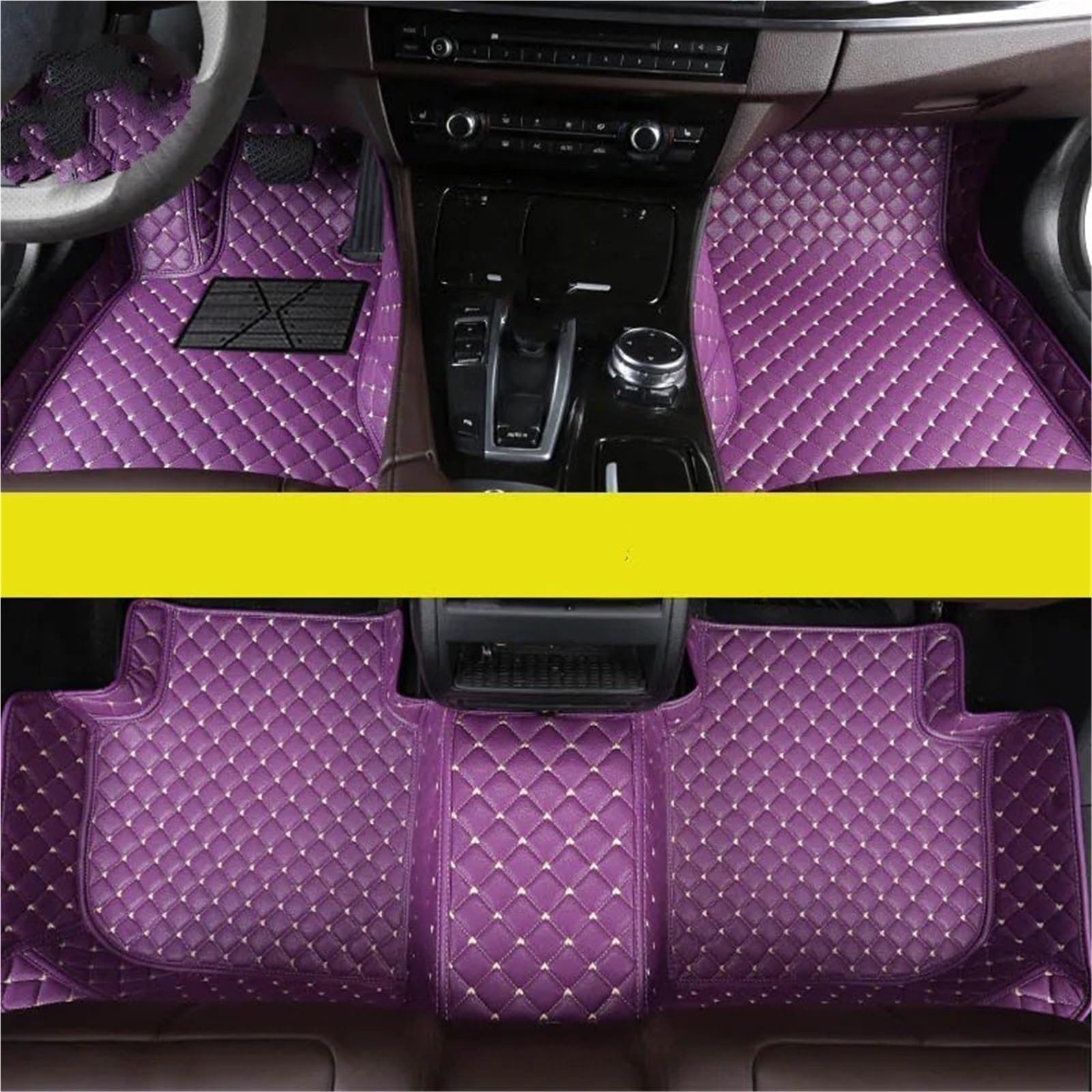 Auto Fußmatten Für Captur 2013 2014 2015 2016 2017 2018 2019 2020 2021 2022 2023 Auto Fußmatten Auto Teppiche Fuß Coche Zubehör Auto Automatten(Lila,2018-2023) von YSASFZX