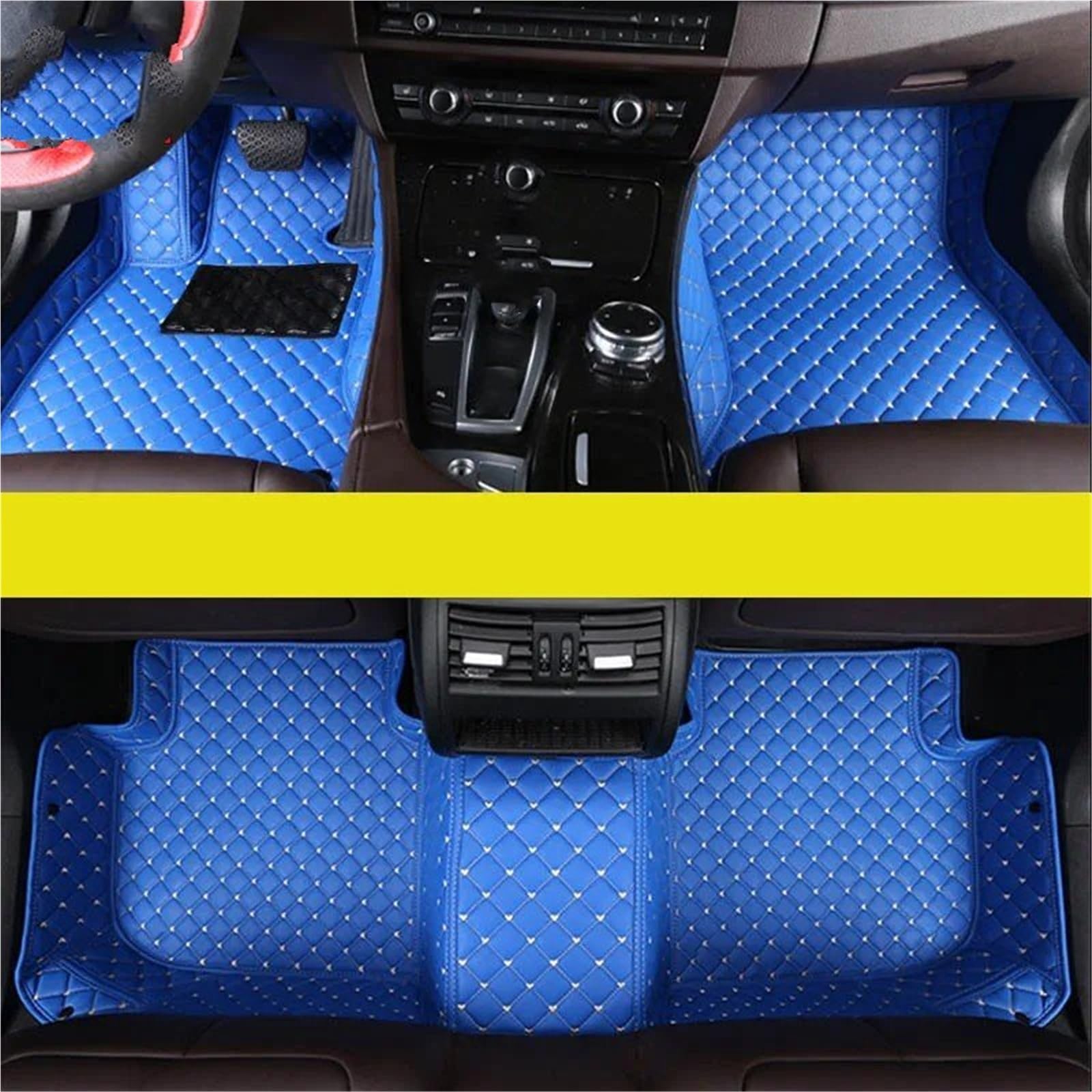 Auto Fußmatten Für Mercedes Für Benz Für B-KLASSE W245 W246 W247 2005 2006 2007-2023 B160-B250 Auto-Fußmatten Auto-Teppiche Fuß Coche Zubehör Auto Automatten(Blau,2005-2011) von YSASFZX