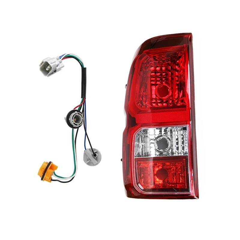YSASFZX Auto Rücklichter 1Pc Tail Light Assembly With Wires For Toyota For Hilux For Revo For Pickup For Truck 2015-2018 Rear Taillight Warning Light Reversing Light Rücklicht(Left Red) von YSASFZX
