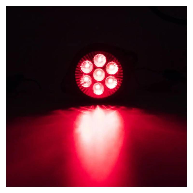 YSASFZX Auto Rücklichter 4pcs 12V 24V Car Side Marker Light Turn Signal Tail Light Brake Lamp Clearance Reflectors Indicator Bulb Truck Trailer Lorry Rücklicht(Rot) von YSASFZX