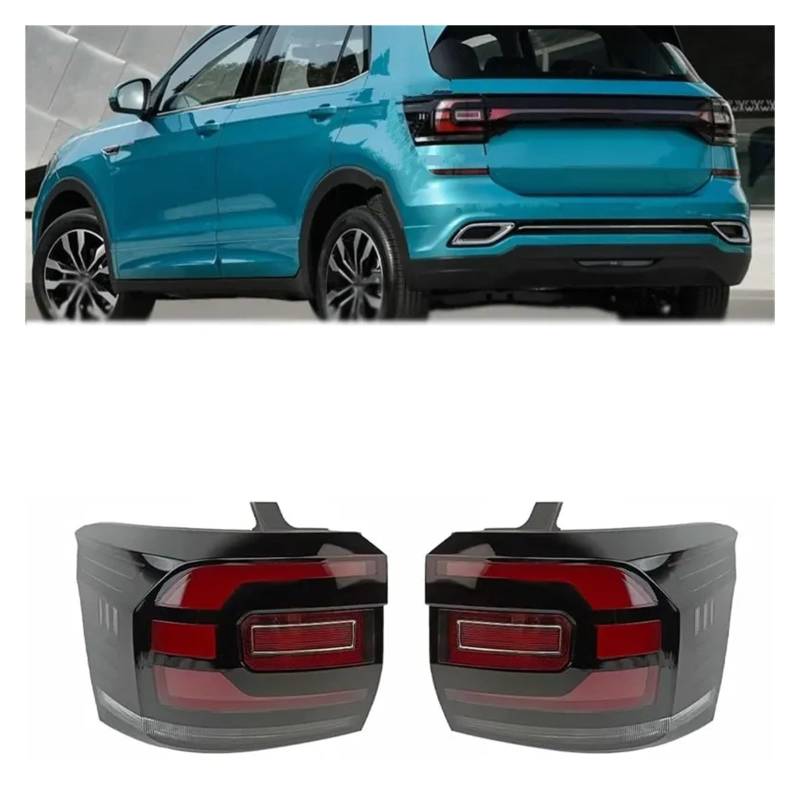 YSASFZX Auto Rücklichter Car Accessories Rear Tail Light Warning Light Brake Light Signal Light For VW For TACQUA 2020 2021 Car Tail Light Assembly Rücklicht von YSASFZX