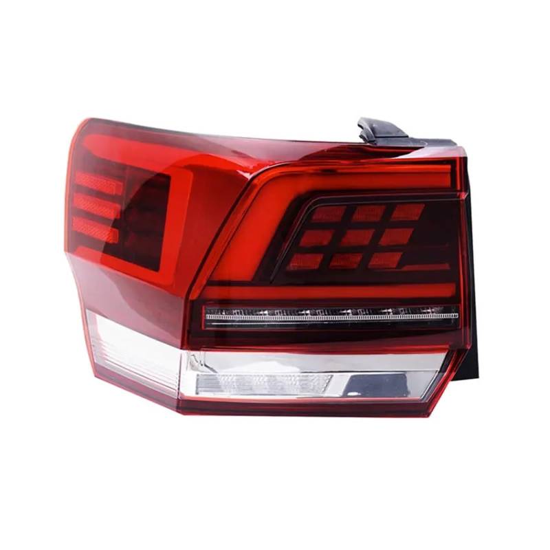 YSASFZX Auto Rücklichter Car Accessories Tail Light Signal Lamp Rear Warning Brake Lamp For VW For Teramont 2017-2021 Auto Taillight Assembly Rücklicht(Outer Left) von YSASFZX