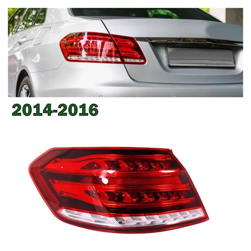 YSASFZX Auto Rücklichter Car Light Assembly For Mercedes For Benz E Class W212 2009-2016 Sedan Tail Light Warning Brake Signal Lamp Exterior Accessories Rücklicht(14 Outer Left) von YSASFZX