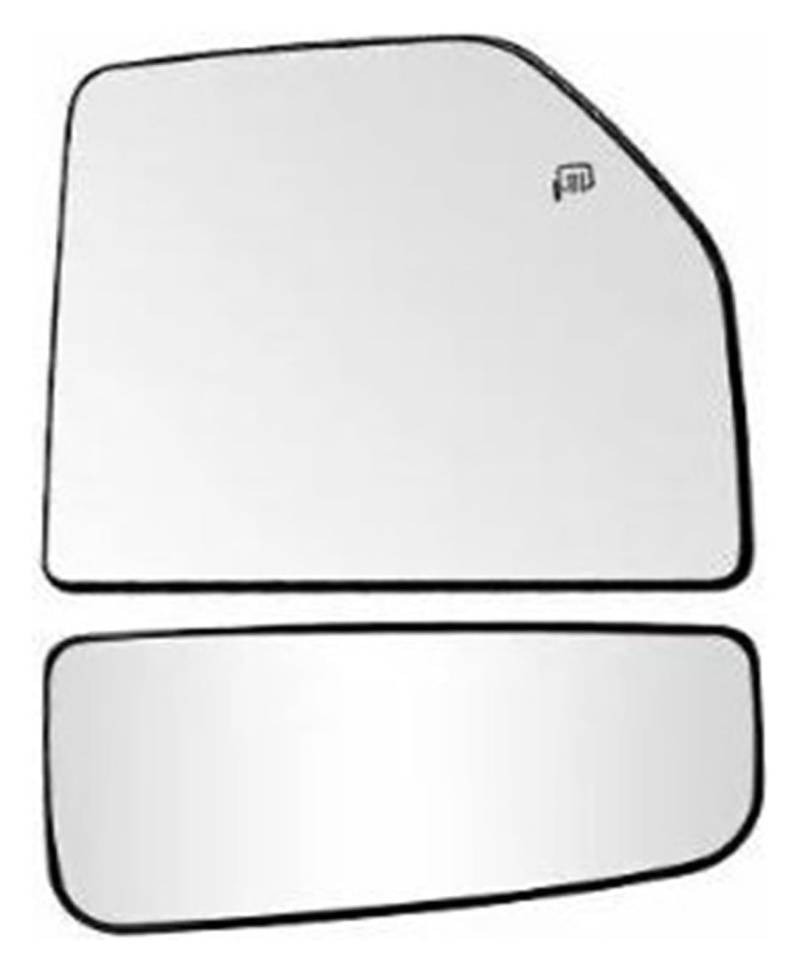 Ersatz Spiegel Glas Für F150 2015-2020 F250 F350 F450 F550 2017-2022 Auto Außenspiegel Glas Auto Links Rechts Seite Beheizte Flügel Hinten Spiegel(Big Small Right) von YSBVBLRMRV