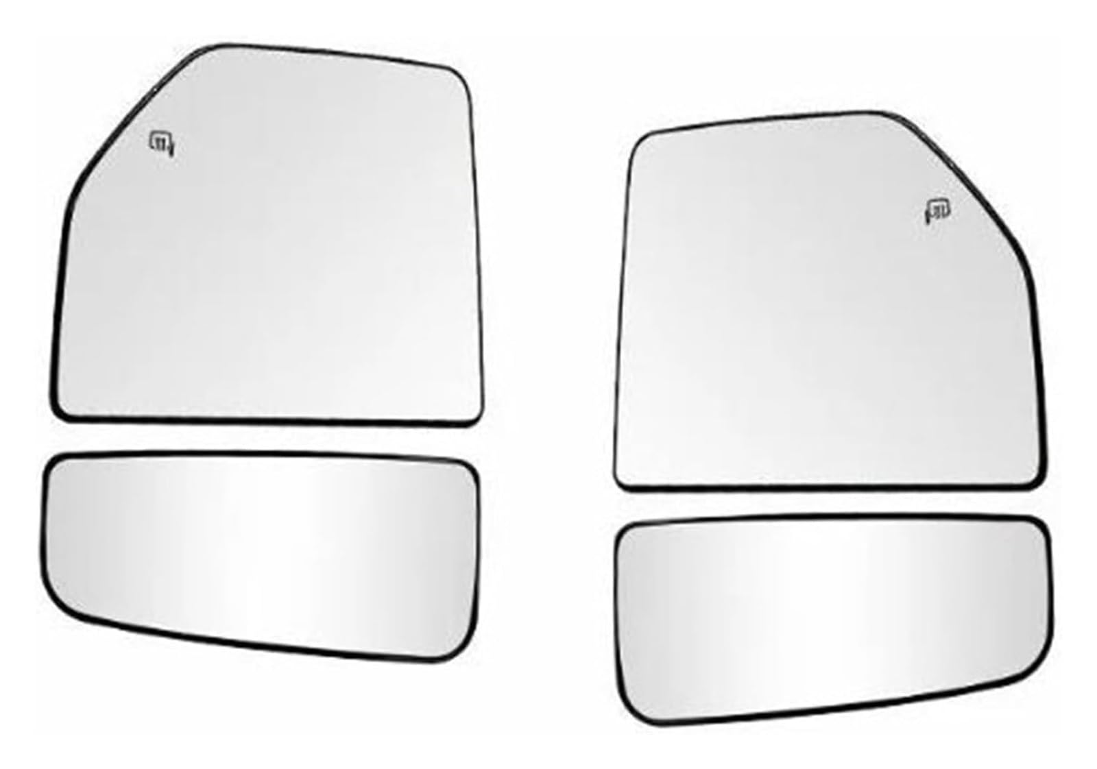 Ersatz Spiegel Glas Für F150 2015-2020 F250 F350 F450 F550 2017-2022 Auto Außenspiegel Glas Auto Links Rechts Seite Beheizte Flügel Hinten Spiegel(Big Small a set) von YSBVBLRMRV