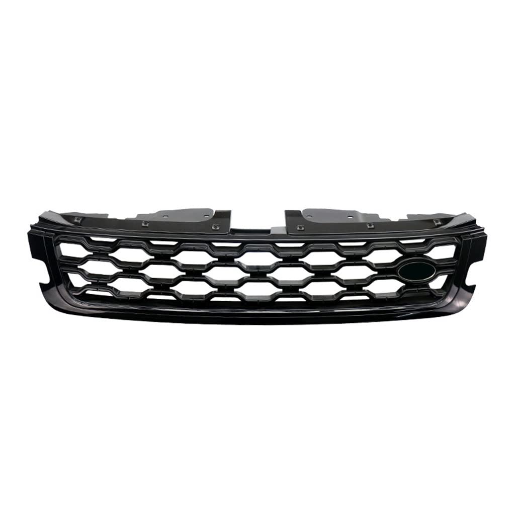 Front Grill Grills Auto Frontstoßstange Grill Autozubehör Für R&Ange Rover Für Evoque Style Für L551 2020-2022(Schwarz) von YSBVBLRMRV