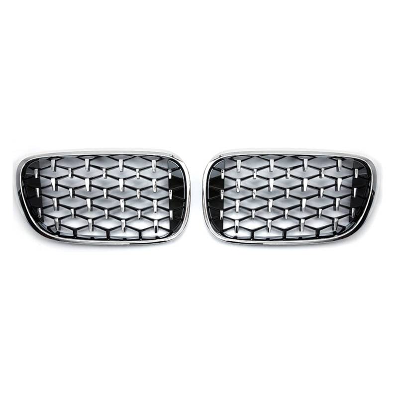 Front Grill Grills Für 7er G11 G12 2016-2020 Nierengitter Im Diamond-Stil, Renngitter, Ersatzteile, Zubehör, Auto-Styling(Full Silver) von YSBVBLRMRV