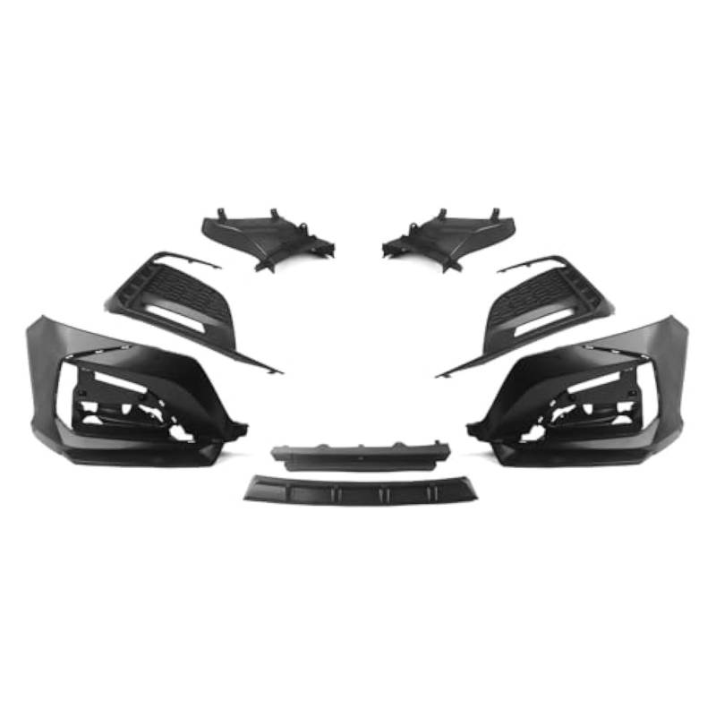 Front Grill Grills Für A&ccord 10th 2018-2021 Frontschürze Surround Moulding Trim Gehäuse Ansaughaube Splitter Spoiler Kit Nierengitter(Gray) von YSBVBLRMRV
