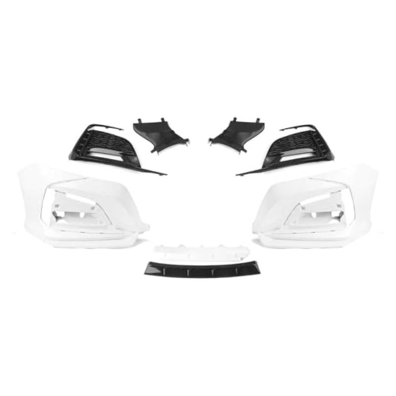 Front Grill Grills Für A&ccord 10th 2018-2021 Frontschürze Surround Moulding Trim Gehäuse Ansaughaube Splitter Spoiler Kit Nierengitter(Weiß) von YSBVBLRMRV
