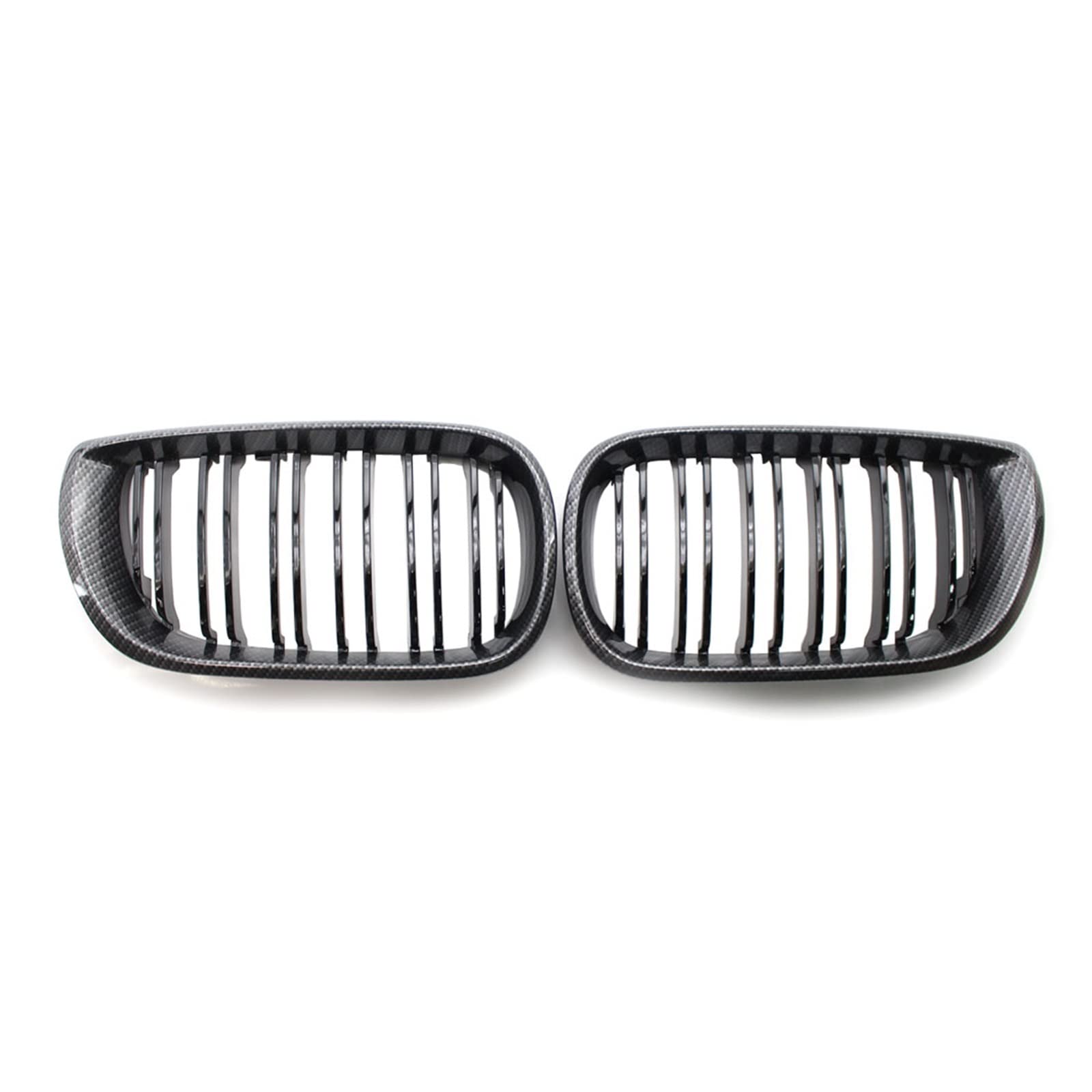 Front Grill Grills Für E46 Für 4-Türer Für Touring Für Saloon 2002 2003 2004 2005 Auto Vorderen Stoßfänger Niere Haube Grille Racing(Carbon Fiber) von YSBVBLRMRV