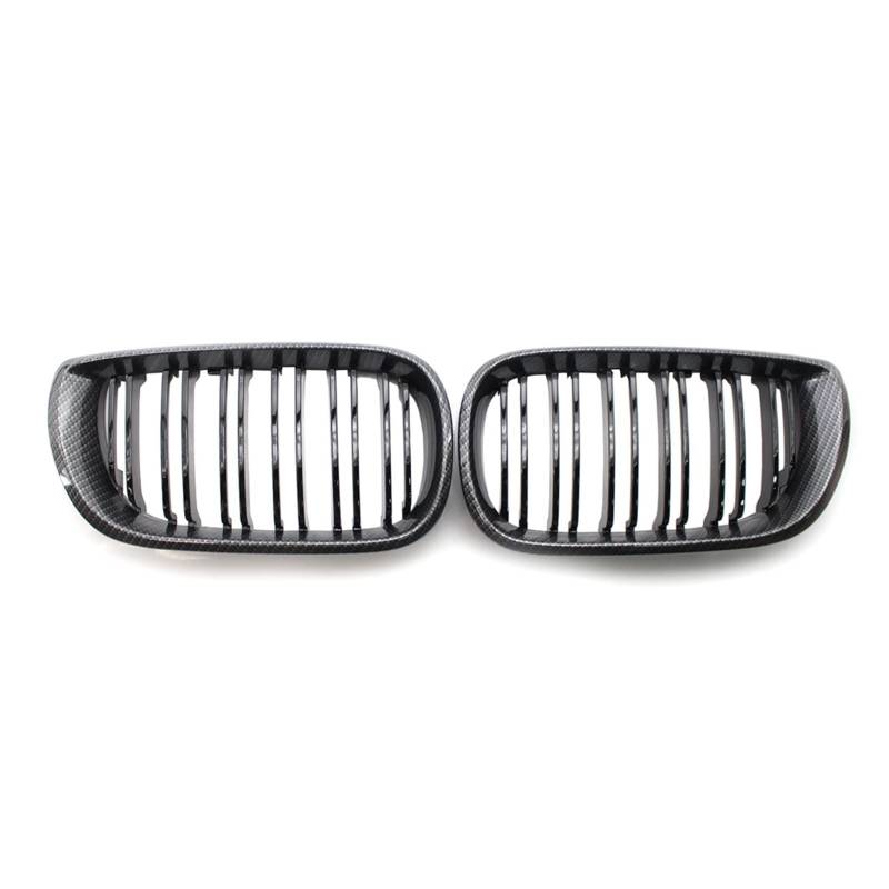 Front Grill Grills Für E46 Für 4-Türer Für Touring Für Saloon 2002 2003 2004 2005 Auto Vorderen Stoßfänger Niere Haube Grille Racing(Carbon Fiber) von YSBVBLRMRV