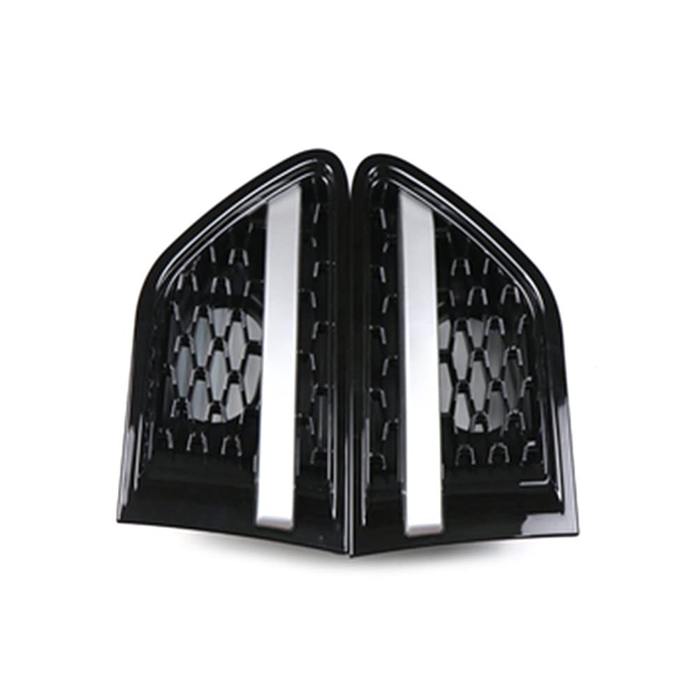 Front Grill Grills Für L&and Rover Für Range Rover Für Sport Für L320 2010-2013 ABS-Kunststoff-Auto-Frontseiten-Kotflügel-Lüftungsgitter-Grill(Black Black Silver) von YSBVBLRMRV