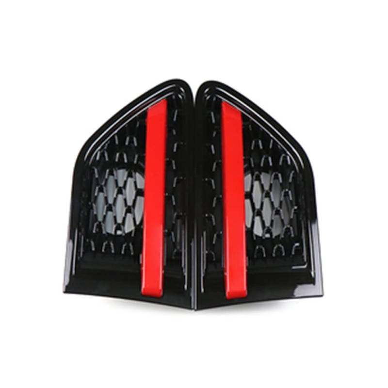 Front Grill Grills Für L&and Rover Für Range Rover Für Sport Für L320 2010-2013 ABS-Kunststoff-Auto-Frontseiten-Kotflügel-Lüftungsgitter-Grill(Black Black red) von YSBVBLRMRV