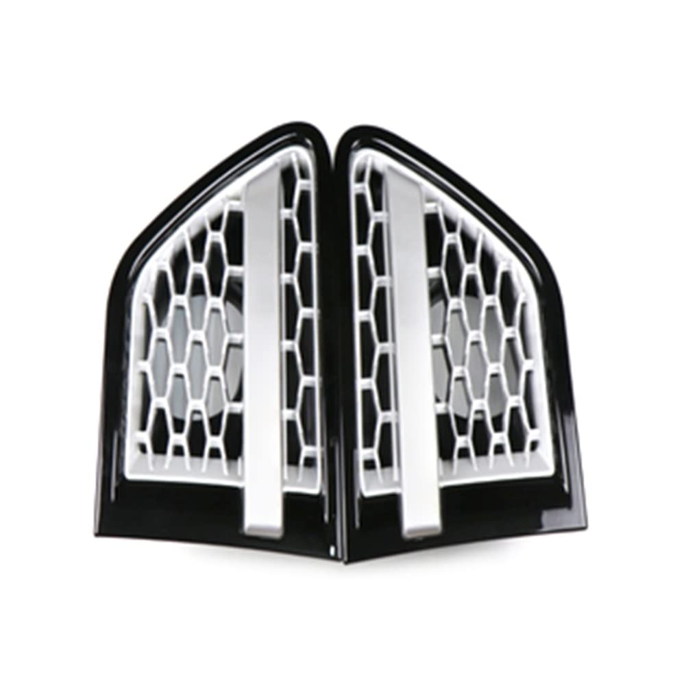 Front Grill Grills Für L&and Rover Für Range Rover Für Sport Für L320 2010-2013 ABS-Kunststoff-Auto-Frontseiten-Kotflügel-Lüftungsgitter-Grill(Black Silver Silver) von YSBVBLRMRV