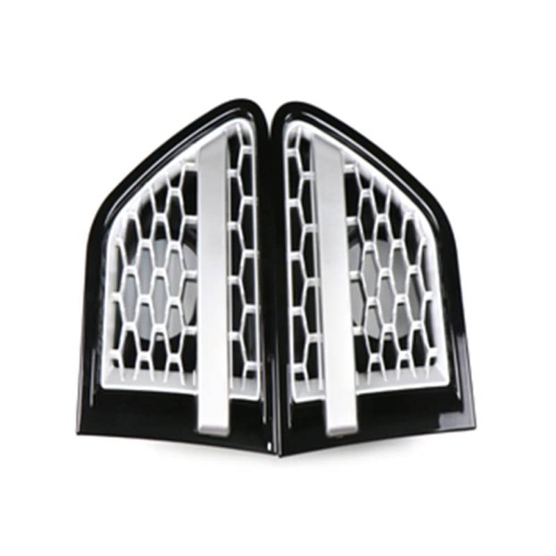 Front Grill Grills Für L&and Rover Für Range Rover Für Sport Für L320 2010-2013 ABS-Kunststoff-Auto-Frontseiten-Kotflügel-Lüftungsgitter-Grill(Black Silver Silver) von YSBVBLRMRV